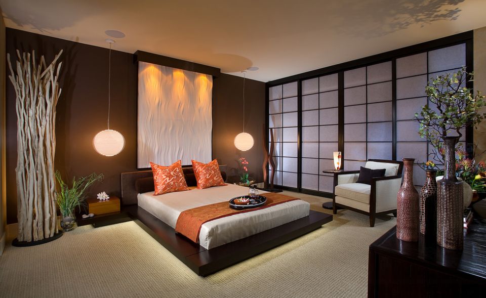 Dormitor stil japonez - Sugestie de prezentare