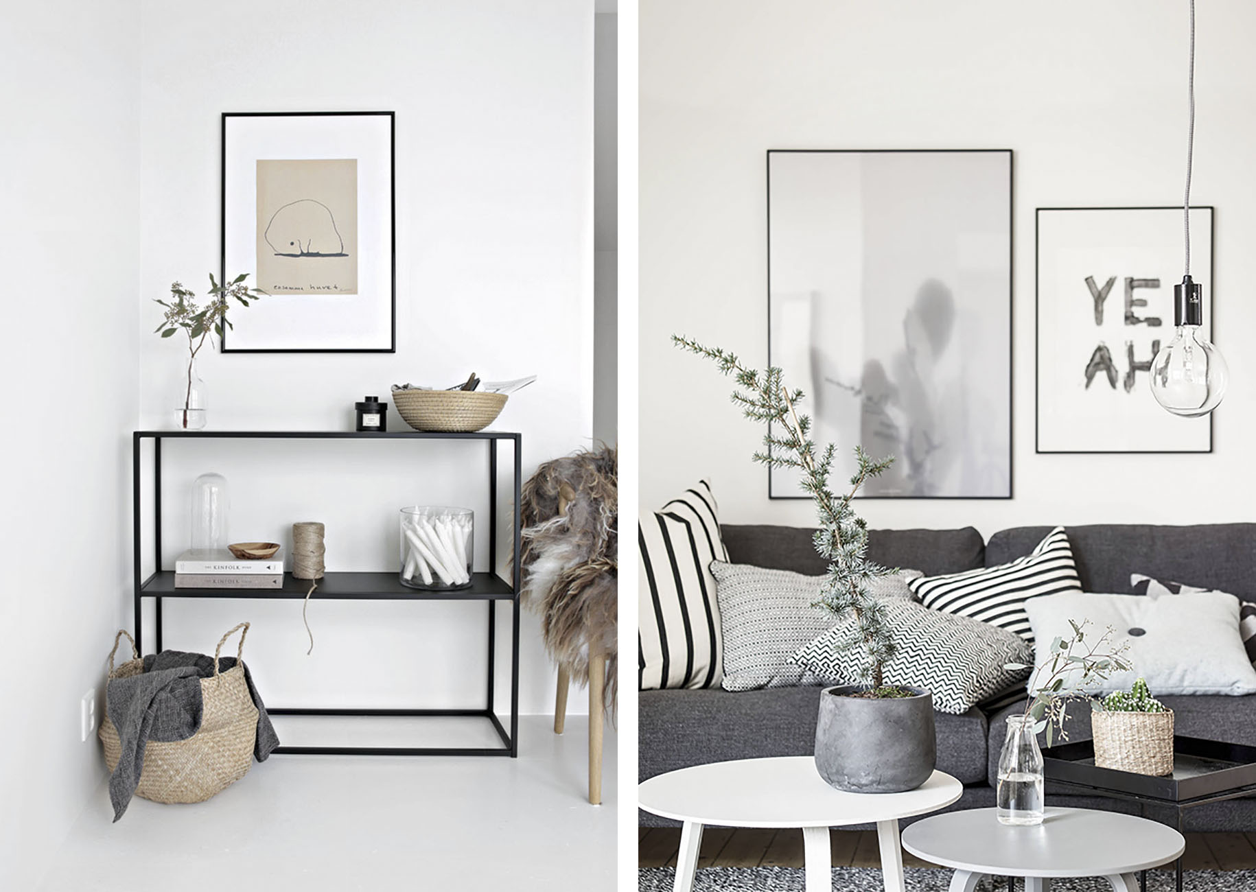 Decorare stil scandinav - Sugestie de prezentare