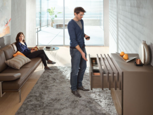 TIP-ON BLUMOTION for TANDEMBOX in the living room